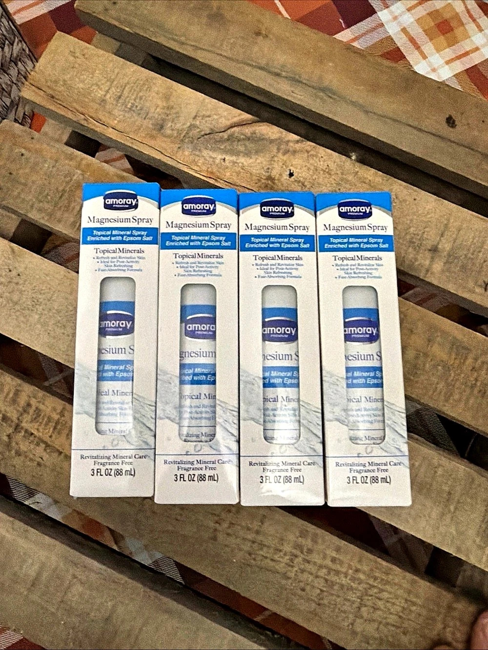 Amoray Premium Magnesium Spray 4-Pack